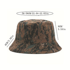 Camouflage Bucket Hat Outdoor Travel Hat Fishing Hat Male Basin Hat