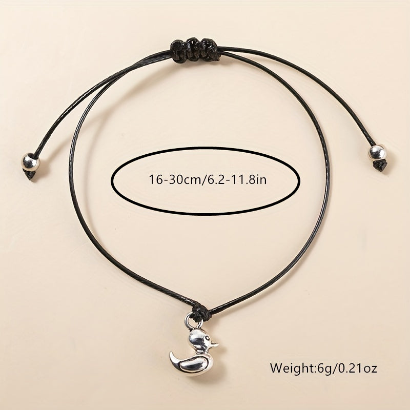 Duck Braided Bracelet Hand Jewelry Gift For Women & Girls