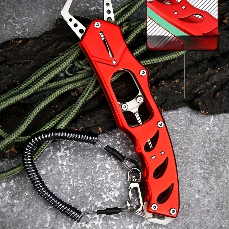 Portable Stainless Steel Fishing Pliers with Hand Rope
