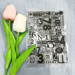 1pc Number Transparent Stamp Silicone Stamp DIY Card Decoration