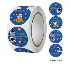 160pcs Space Alien Rocket Stickers Thank You Welcome Labels