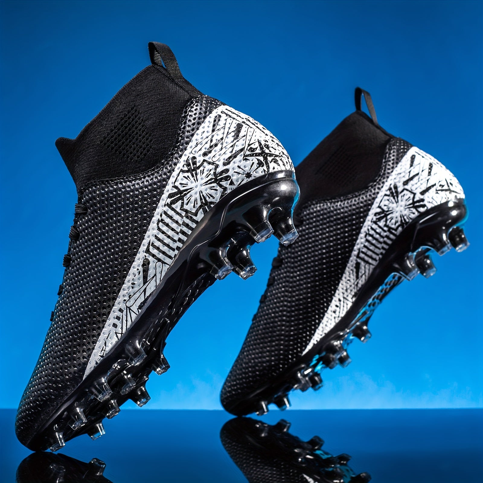 Boy's High Top Non Slip Football Cleat With Spikes