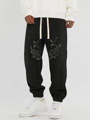 Funny Graphic Print Men's Street Style Sweatpants
