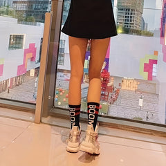 Striped Sports Socks Women's Stockings