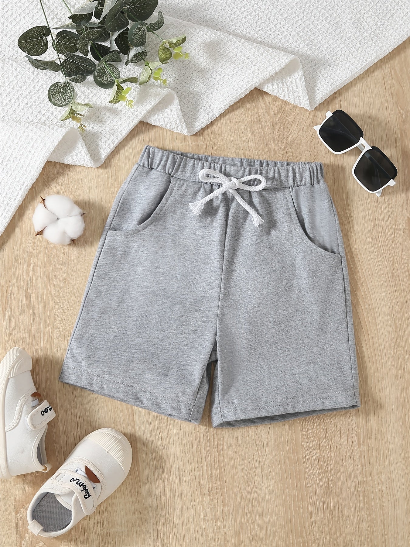 Boys Shorts Drawstring Waist Pocket Casual Summer Kids Clothes