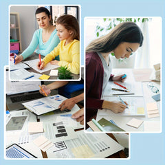 Transparent Sticky Notes - 50 Sheets, Waterproof, Self-adhesive Pads