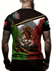 Eagle Pattern 3D Print T shirt Men's Casual Round Neck Tee Shirt