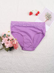 6pcs Lace Briefs Stretchy Intimates Panties Women's Lingerie