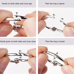 30pcs Assorted Sizes Binder Rings - 15 x 2.54cm, 10 x 3.81cm, 5 x 5.08cm
