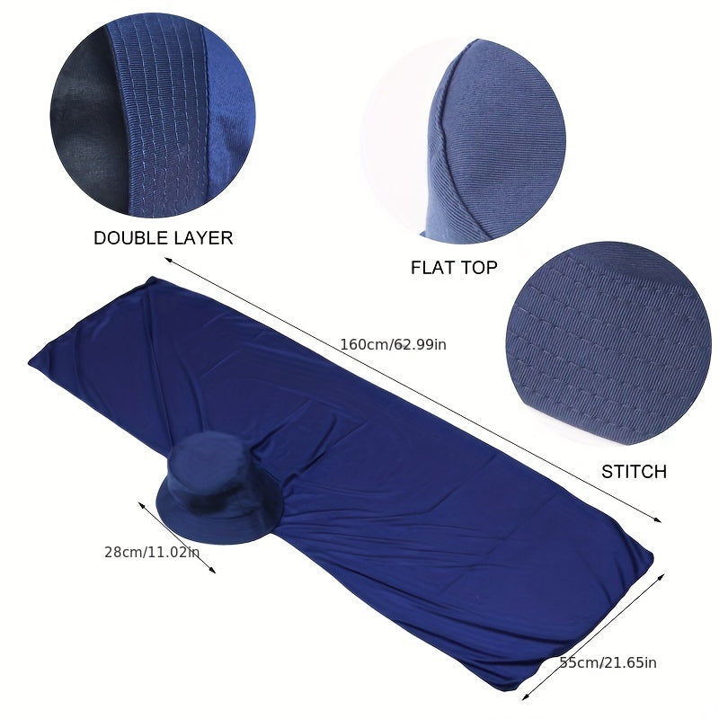 Women Jersey Hijab Head Wrap With Bucket Hat Sun Visor