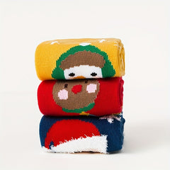 Christmas Socks for Kids - Festive Santa Claus Design