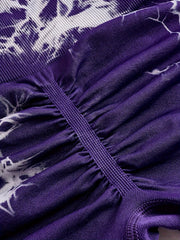 3pcs Tie Dye Yoga Pants High Stretch Leggings Women's Activewear