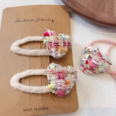 1pair Love Small Hairpin Or Head Rope