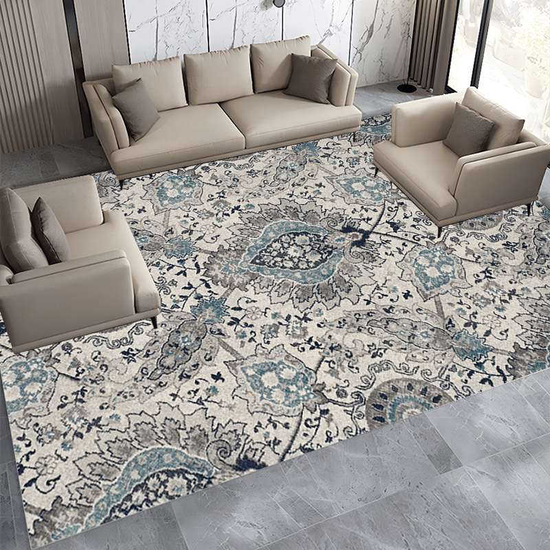 Bohemian Vintage Area Carpet - Anti Slip Large Living Room Rug
