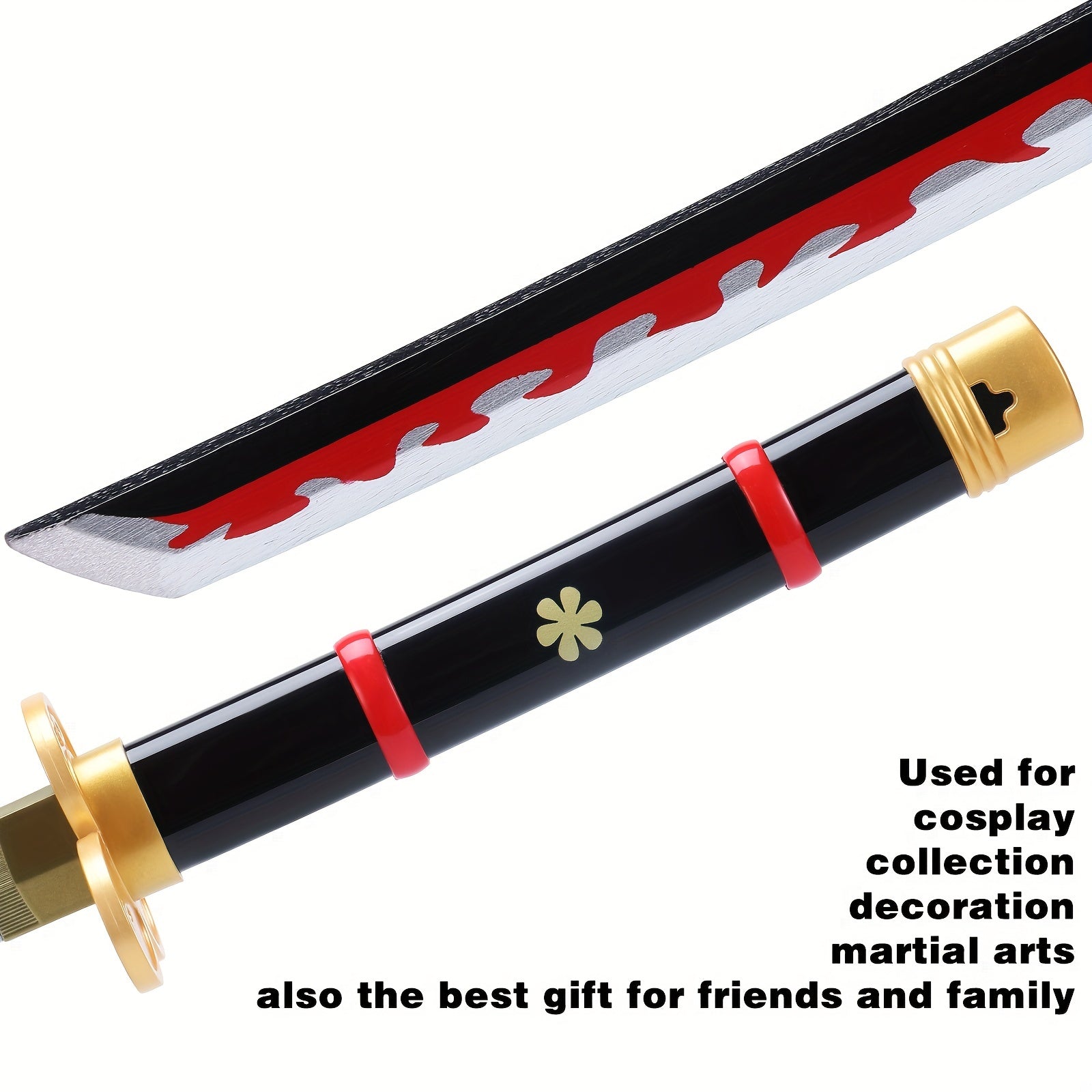 Anime Sword Samurai Katana Sword with Belt and Holder