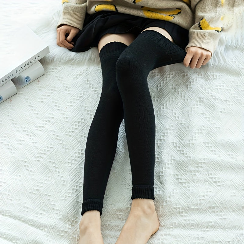 Solid Leg Warmers Warm Over The Knee Socks