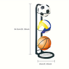 Ball Storage Rack Basketball Display Stand Portable Outdoor