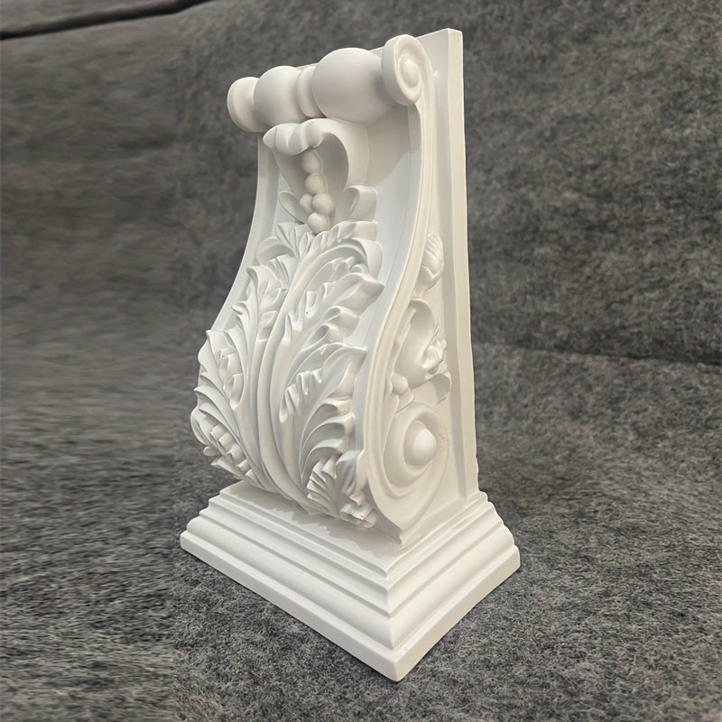 European PU Beam Joist Column Head Gate Flower Decor Carved Trunk Plaster Line