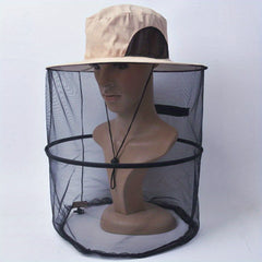 Unisex SunShade Large Brim Hat with Mosquito Protection
