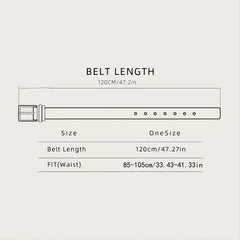 Men's Retro Tractor Pattern Buckle Belt For Outdoor Party