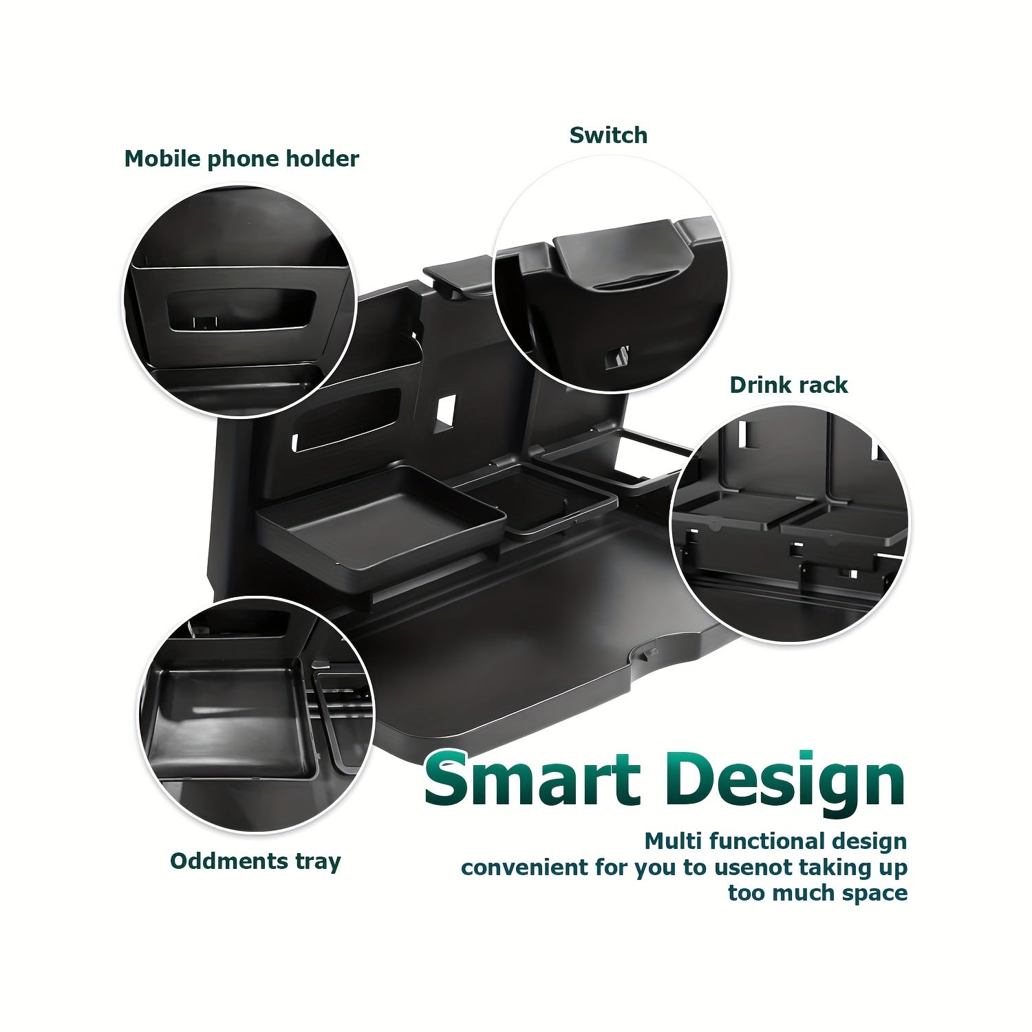 Multifunctional Car Back Seat Tray Table - Portable Foldable Desk