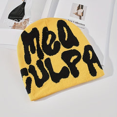 Men's Knitted Hat Hip Hop Street Graffiti Letter Beanie
