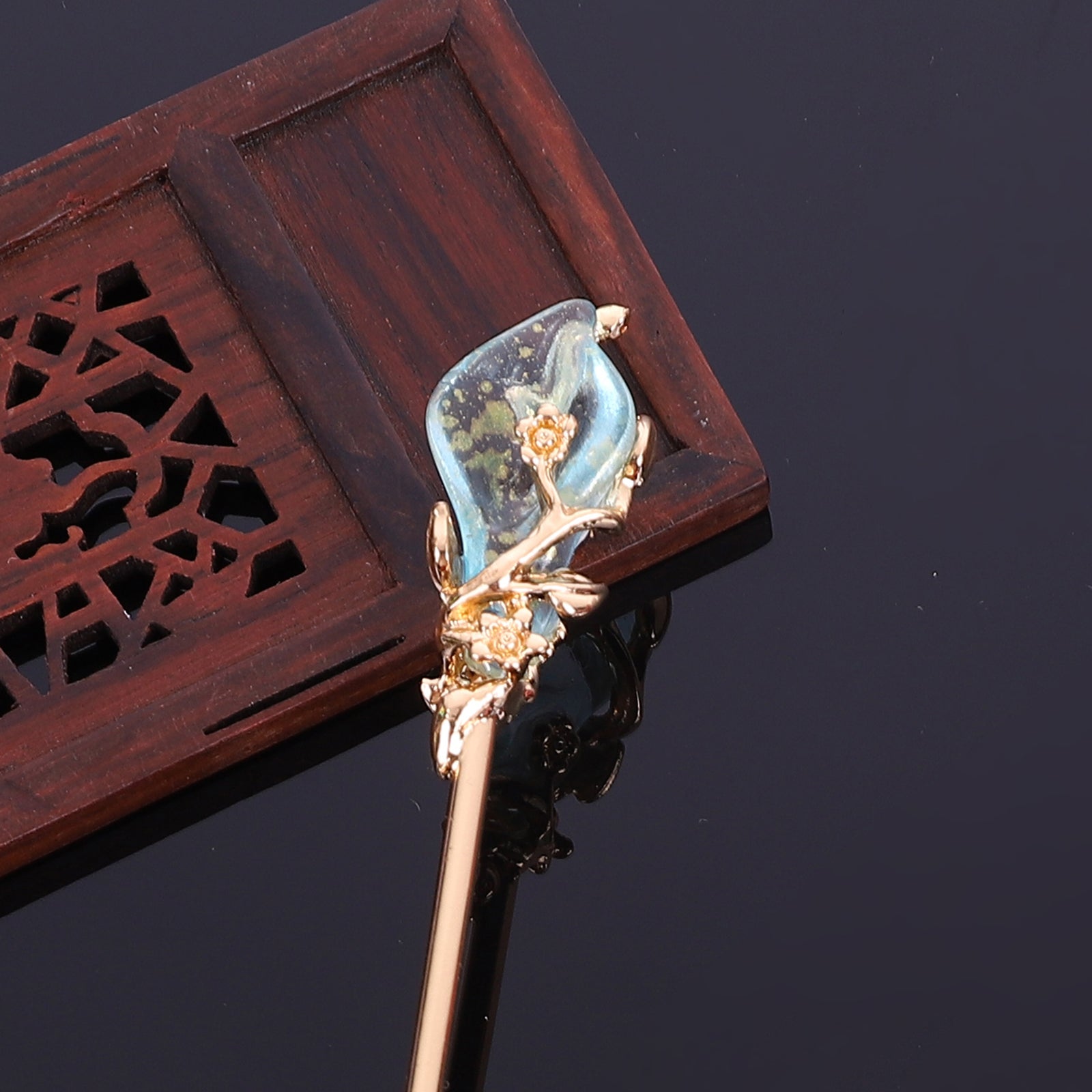 Vintage Alloy Hairpin Flower Branch Hair Stick Hair Accessories