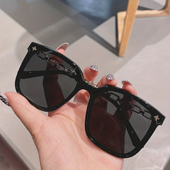 Square Polarized Sunglasses Metal Glasses UV400