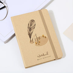 A5 Brown Paper Hardcover Journal with Lined Pages