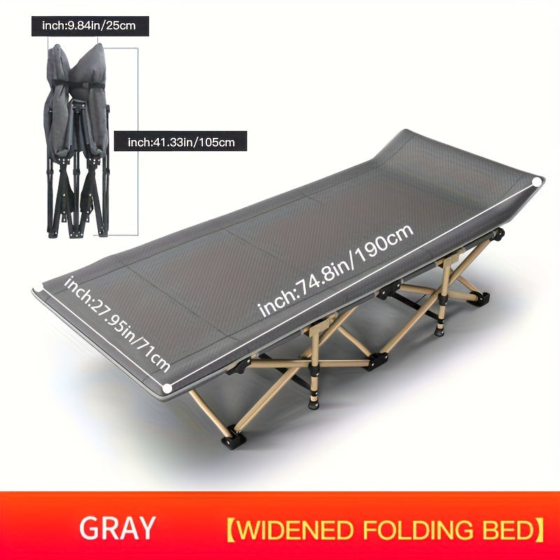 Portable Folding Bed Single Home Office Lunch Break Camping Travel