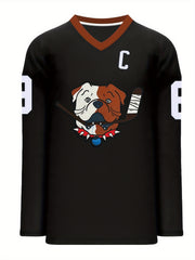 Men's Ice Hockey Jersey #69 Classic Embroidery Stitched Sweatshirt