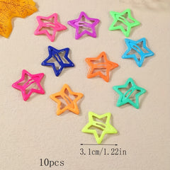 10pcs Princess Hair Clips Luminous and Decorative for Girls