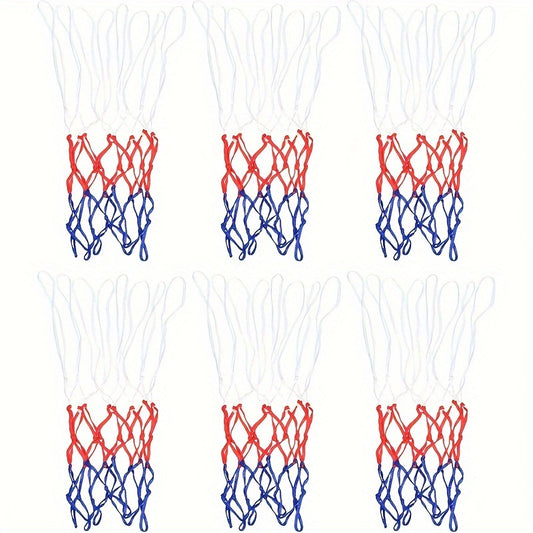 6pcs 12 Loop Mini Basketball Net Replacement for Indoor & Outdoor