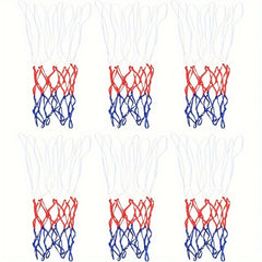 6pcs 12 Loop Mini Basketball Net Replacement for Indoor & Outdoor