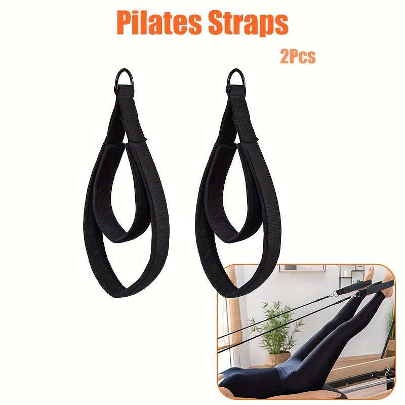2pcs Yoga Double Loop Straps D Ring Straps For Home Gym Exercise