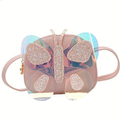 PU Butterfly Decor Crossbody Shoulder Bag Handbag Coin Purse Wallet