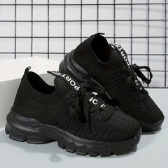 Women's Breathable Lace-Up Sports Shoes