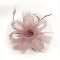 Womens Tea Party Fascinators Hat Faux Feathers Flower Headband