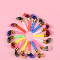 10pcs Plastic Whistles - Birthday Party Cheering Props