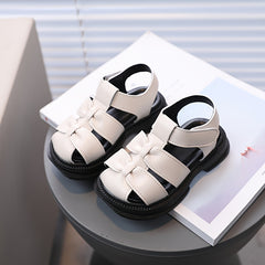 Girl's Low Top Sandals Hood Loop Summer Beach Shoes