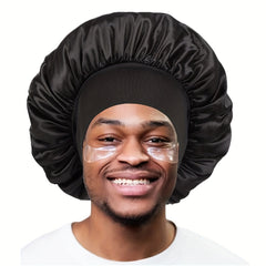 Men's Reversible Satin Sleep Cap Bonnet