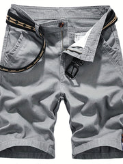 Men's Casual Cotton Cargo Shorts for Summer Outdoor
