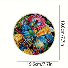 Butterfly Pattern Diamond Painting Pendant Kit