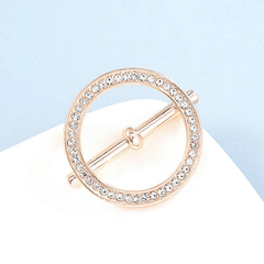 Rhinestone Snap Button Clothes Corner Knotted Button Buckle Pins