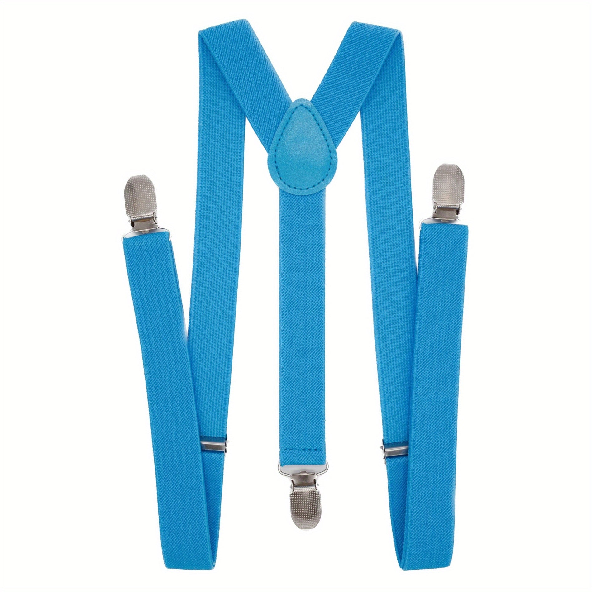 Adjustable Y Back Clip-on Suspenders 1 Inch Elastic