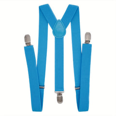 Adjustable Y Back Clip-on Suspenders 1 Inch Elastic