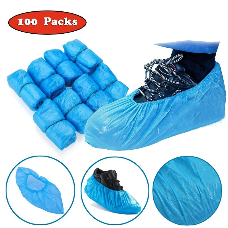 100pcs Disposable Shoe Covers for Office and Carpet Protection