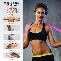 5pcs Elastic Resistance Bands for Squats & Yoga Pilates Workout