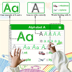 Preschool Activity Workbook Ages 3-6: Master Number & Letter Handwriting