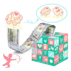 Valentine's Surprise Money Gift Roll for Loved Ones - 50 Transparent Bags
